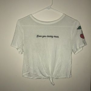 “Love you cherry much” crop top